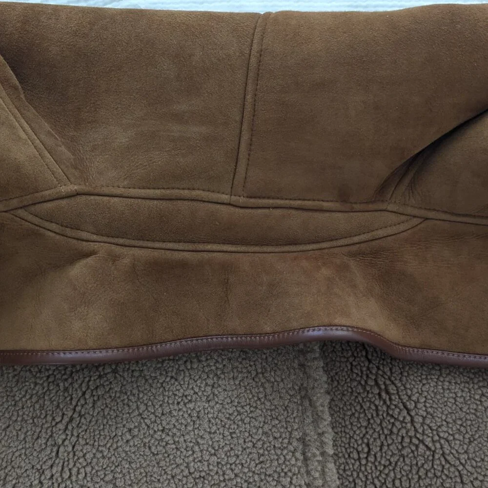 Cawley Avis British Sheepskin Jacket in Natural, Size M - Picture 10 of 10